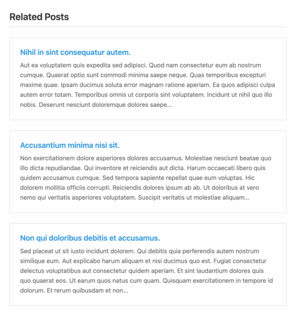 ERRP List Layout Example