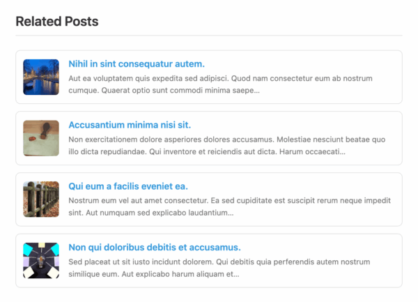 ERRP Compact List Layout Example
